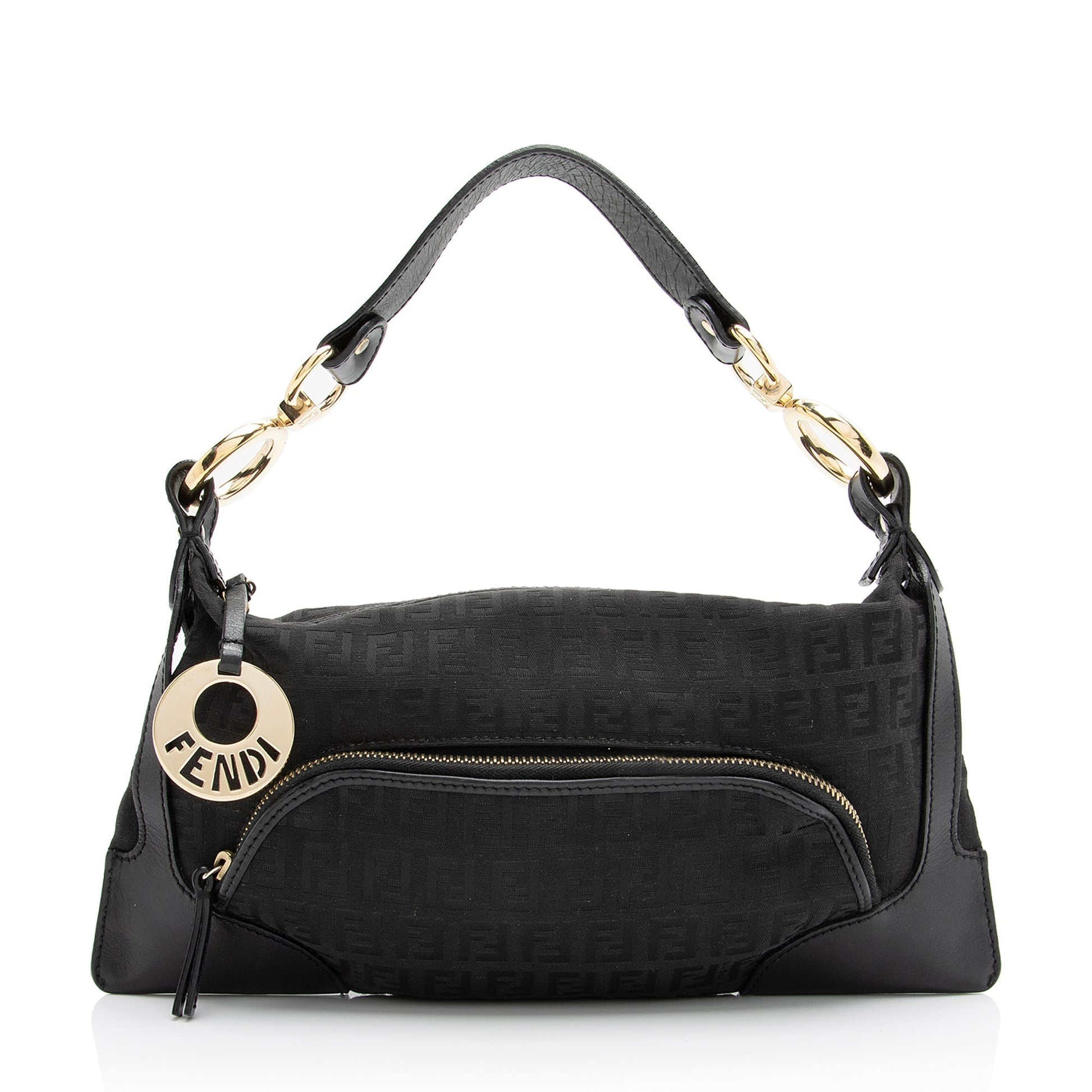 Fendi Zucchino Chef Shoulder Bag Shf Small