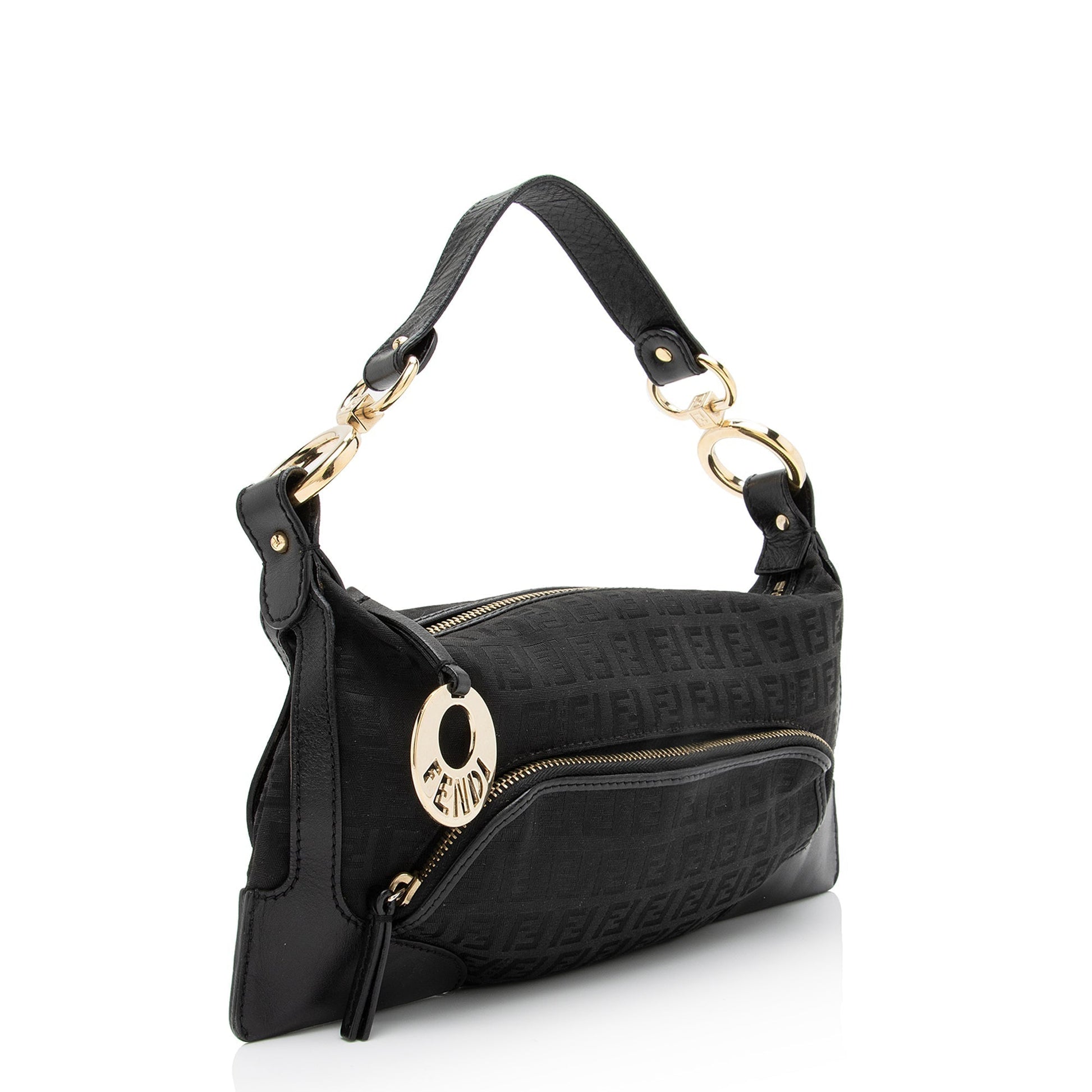 Fendi Zucchino Chef Shoulder Bag Shf Small