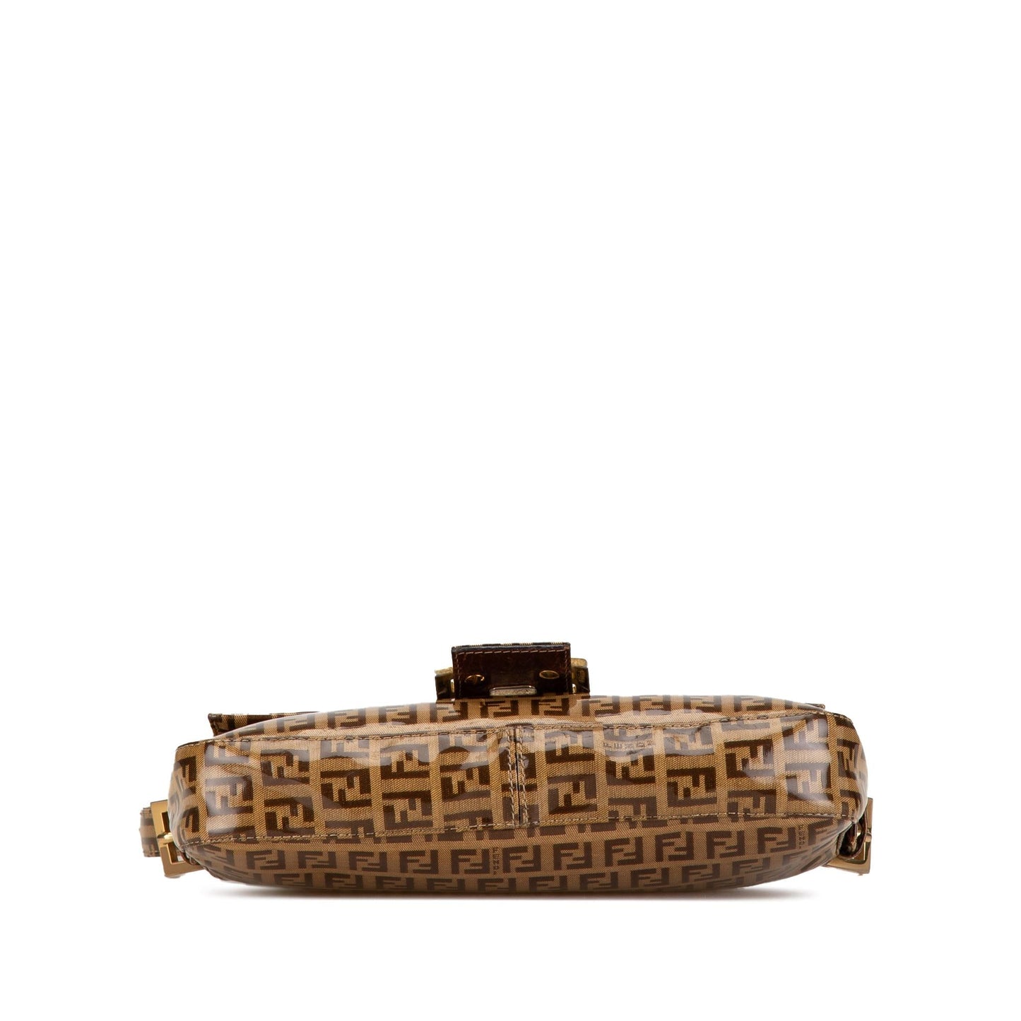 Fendi Zucchino Crystal Baguette Shoulder Bag