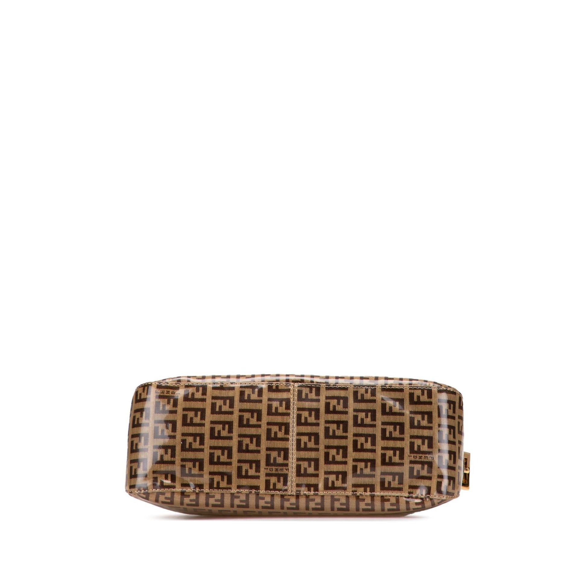 Fendi Zucchino Crystal Double Shoulder Bag Flap Flap Shoulder Bag