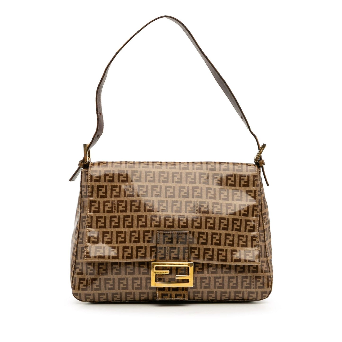 Fendi Zucchino Crystal Mamma Forever Shoulder Bag