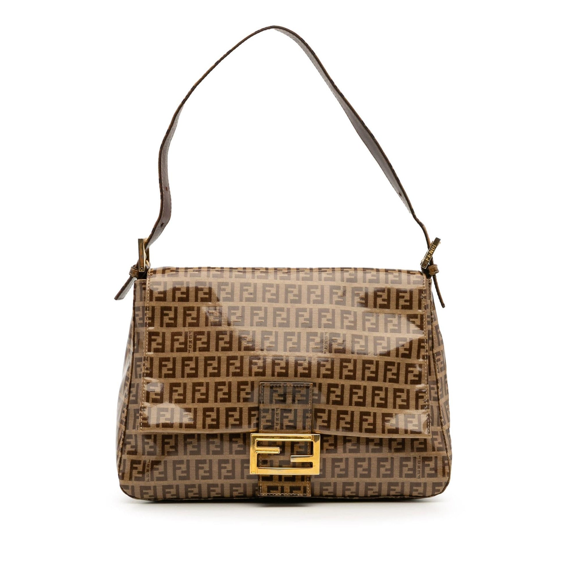 Fendi Zucchino Crystal Mamma Forever Shoulder Bag