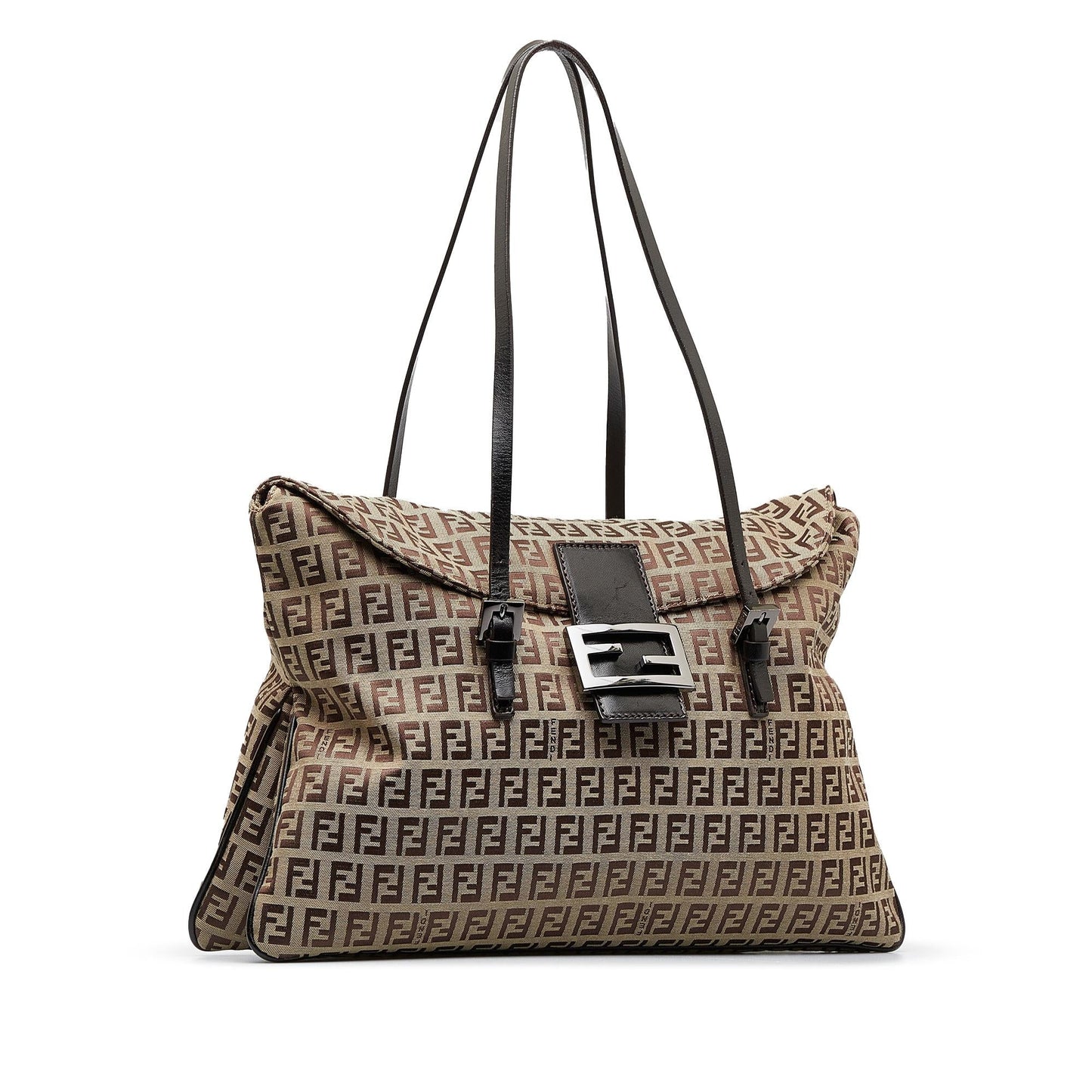 Fendi Zucchino Double Shoulder Bag Shg Bz3W6K Flap