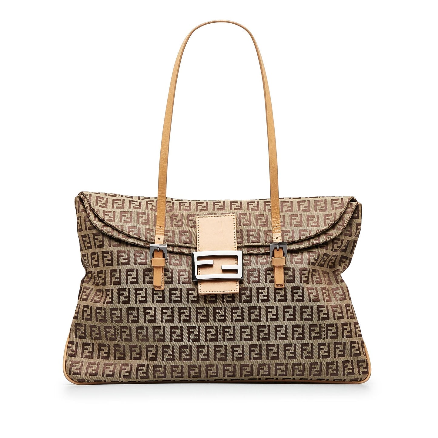 Fendi Zucchino Double Tote Shg Wgkc7B Flap Tote Bag