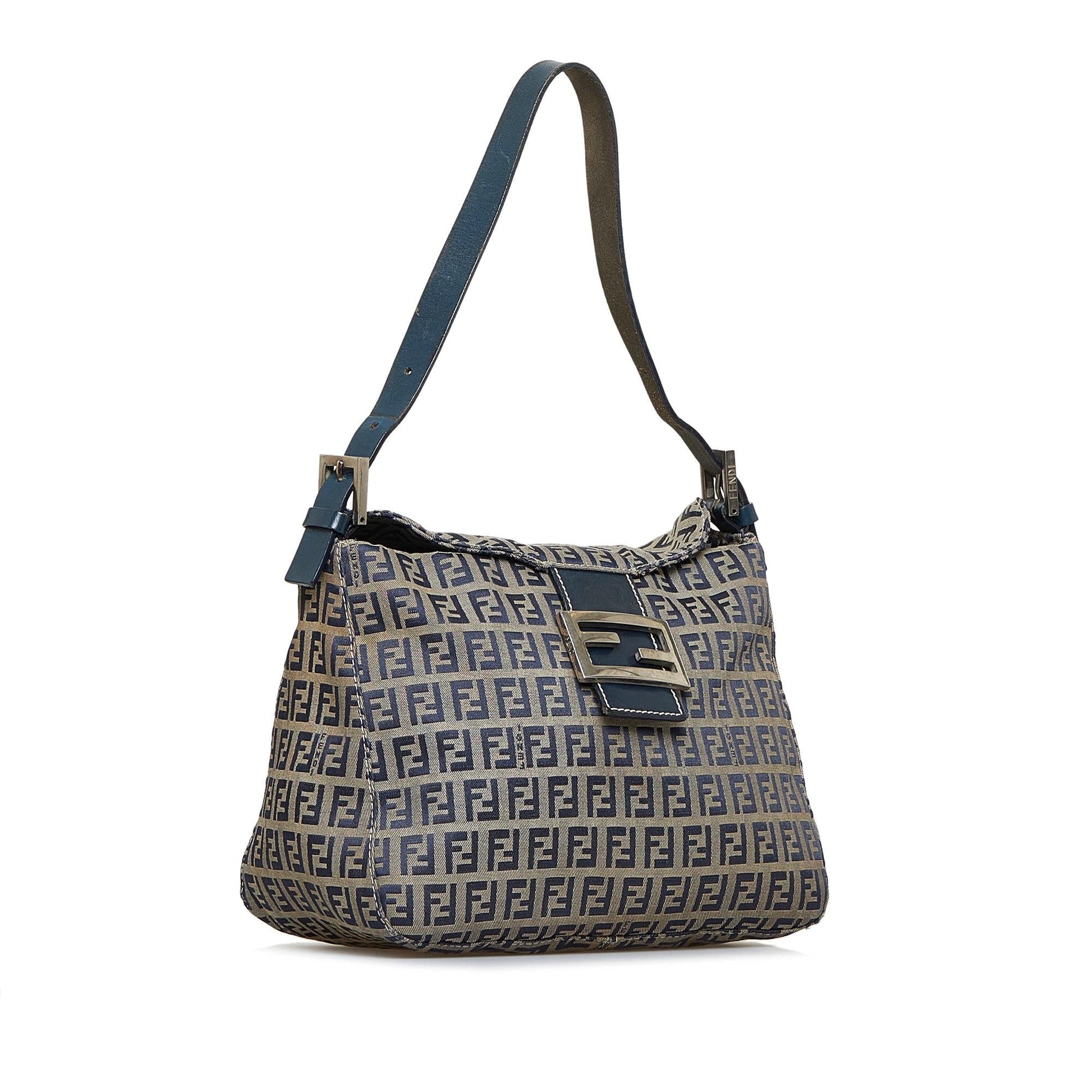 Fendi Zucchino Double Shg I7Mby0 Shoulder Bag Flap