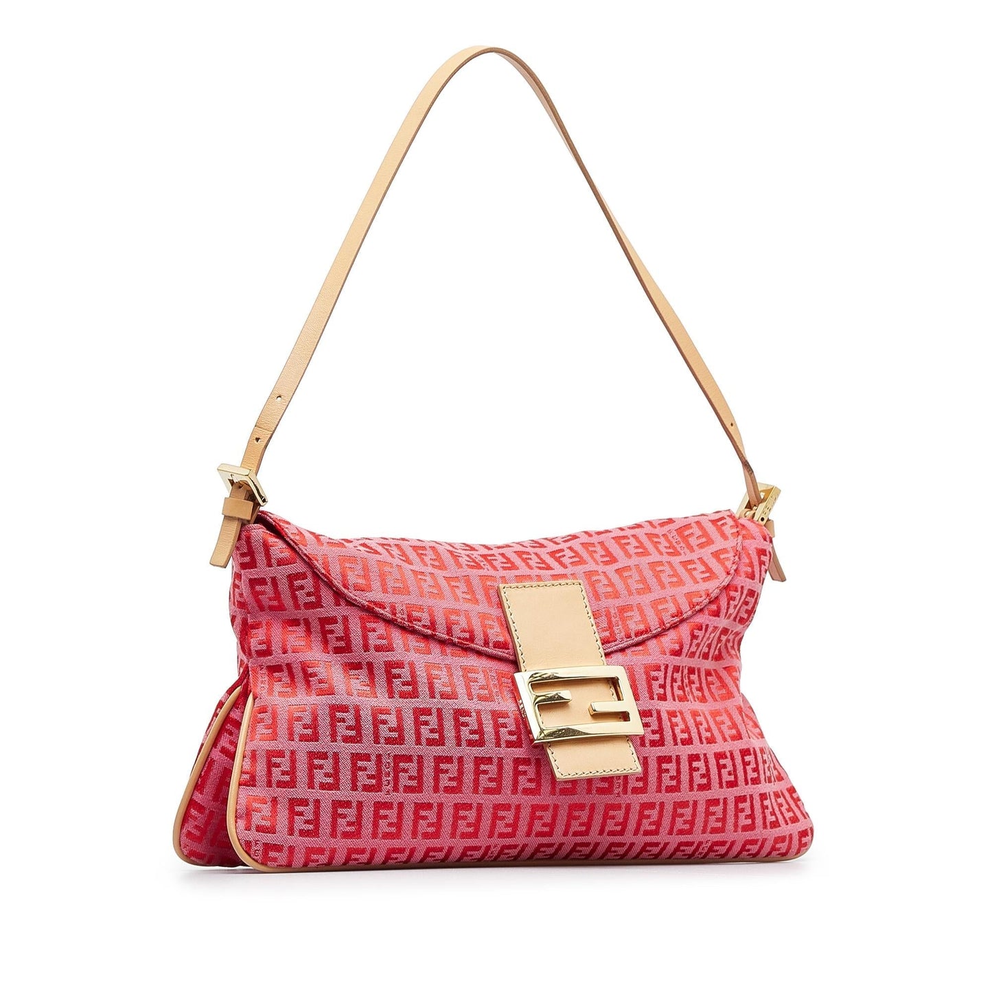 Fendi Zucchino Double Shg 6J9Xpm Shoulder Bag Flap