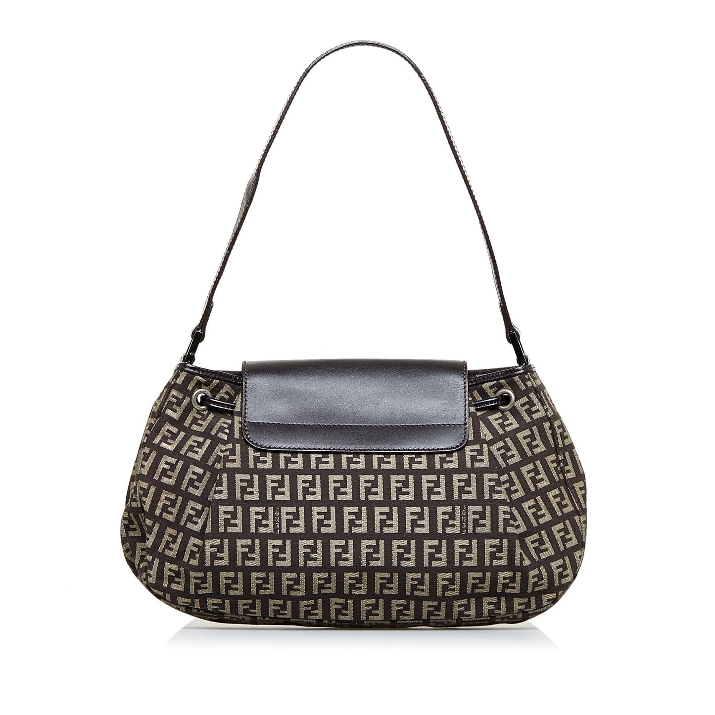 Fendi Zucchino Drawstring Baguette Shg Dlgic3 Handbag Shoulder Bag