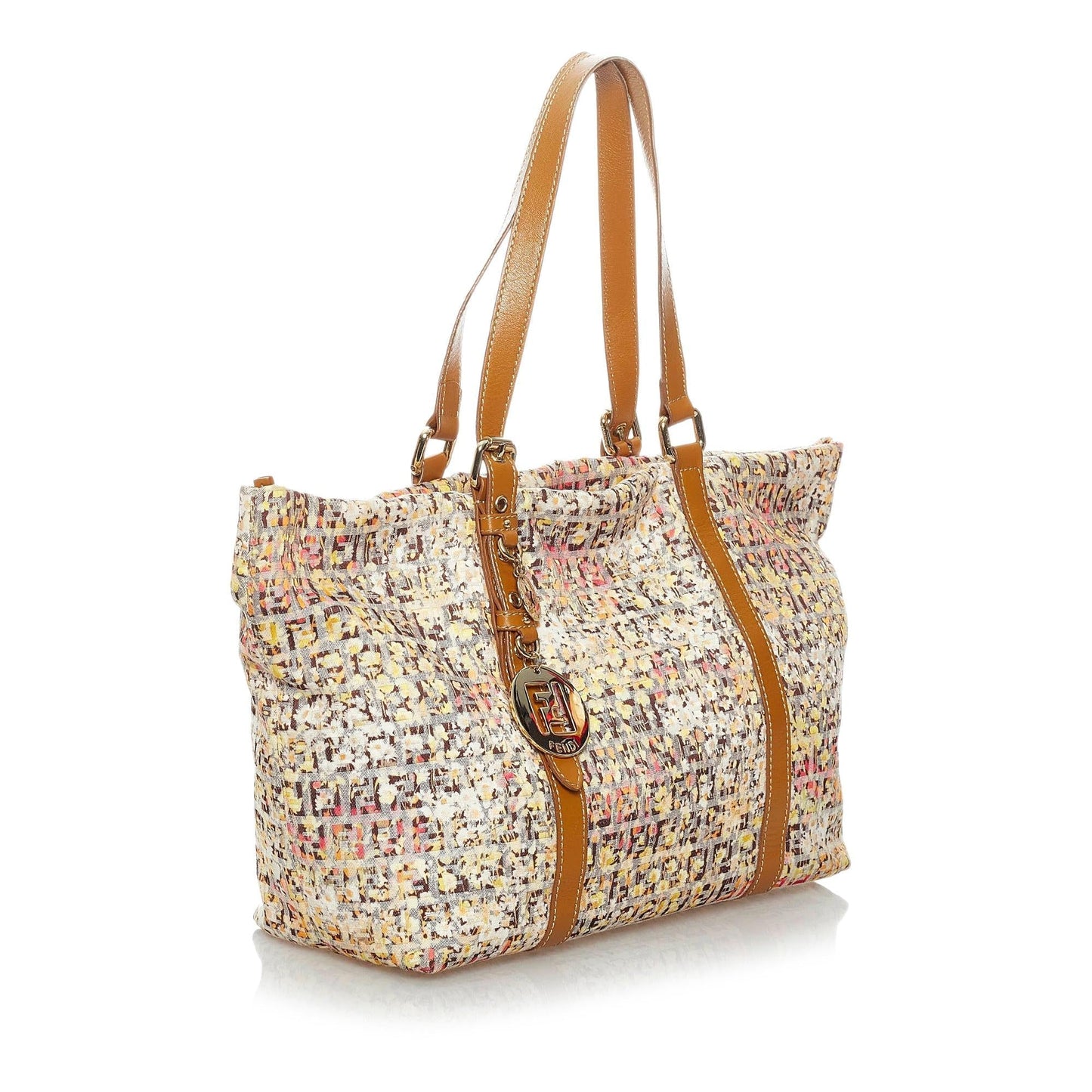 Fendi Zucchino Floral Tote Bag Shg