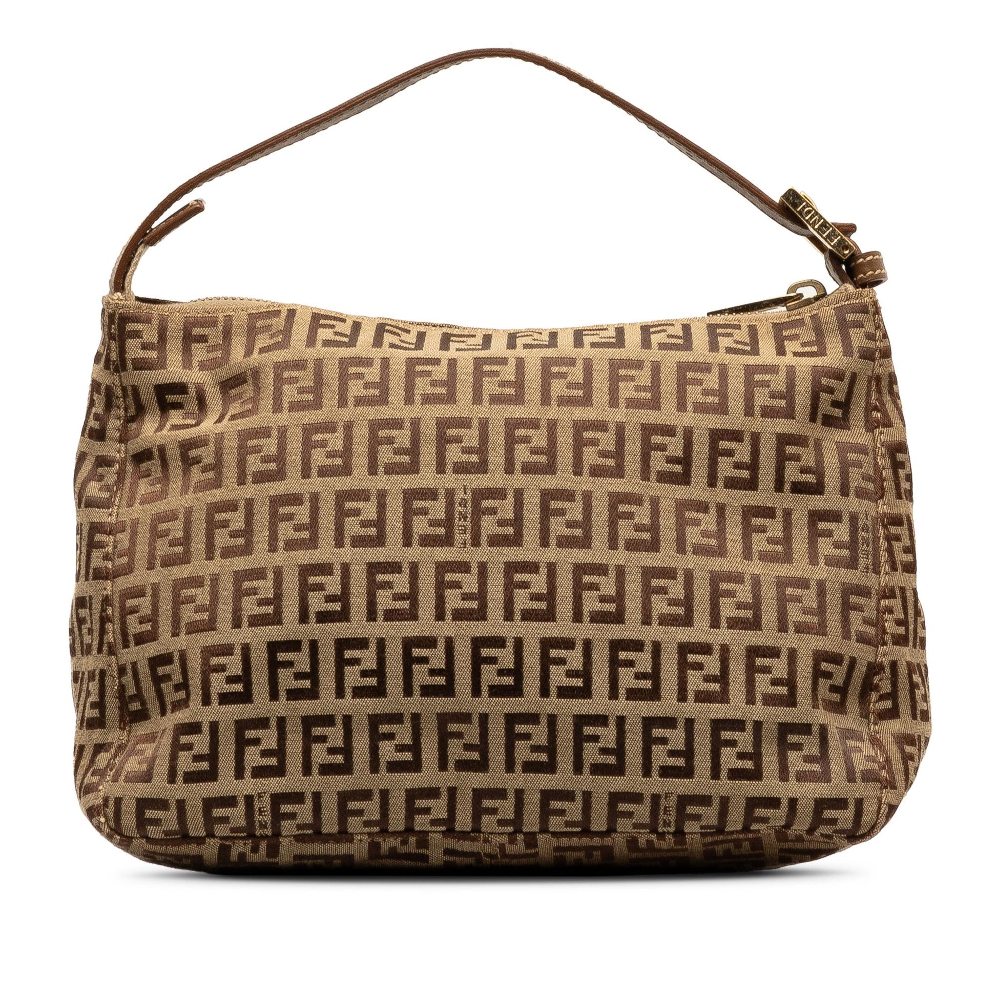 Fendi Zucchino Handbag Shg Kwergt Satchel Bag