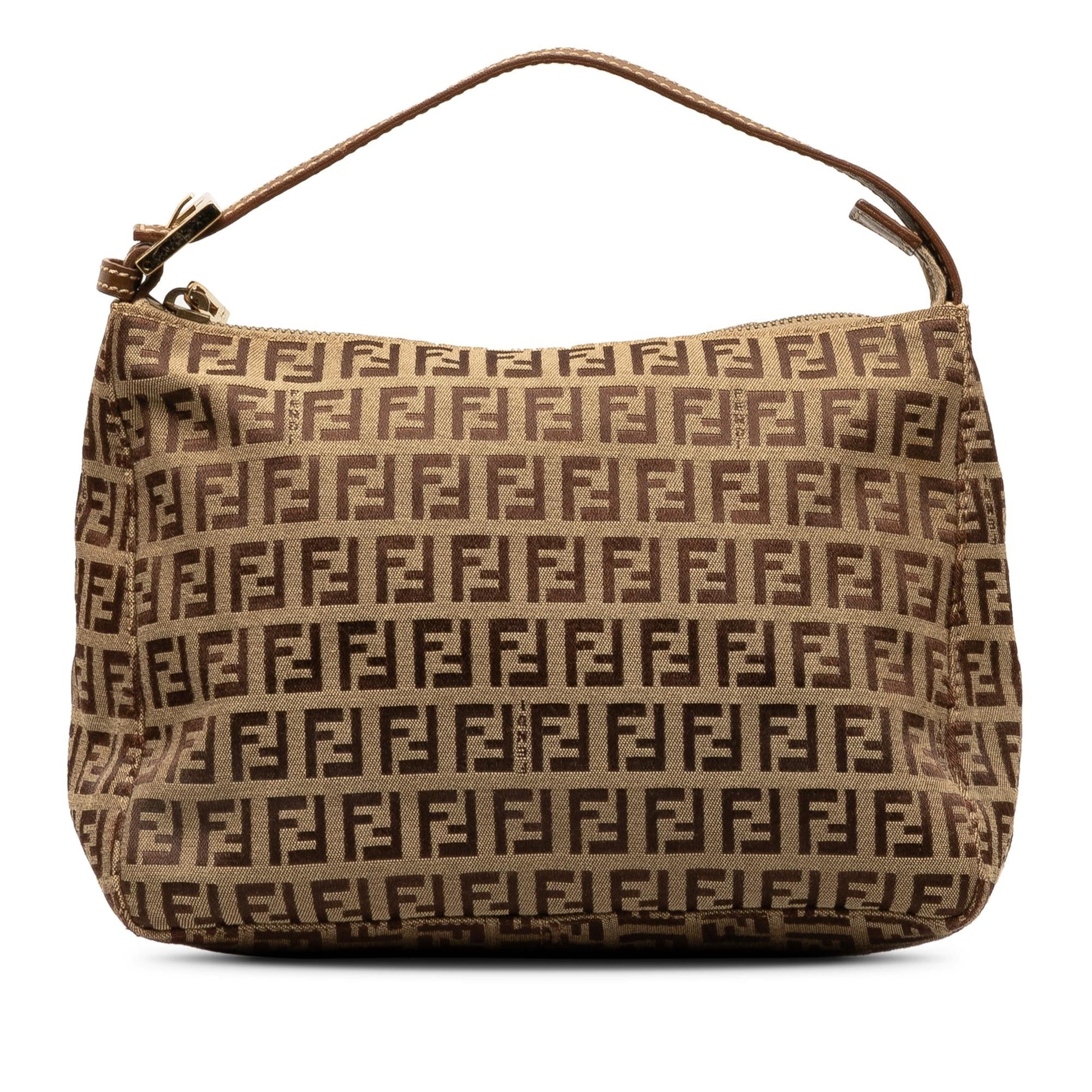Fendi Zucchino Handbag Shg Kwergt Satchel Bag