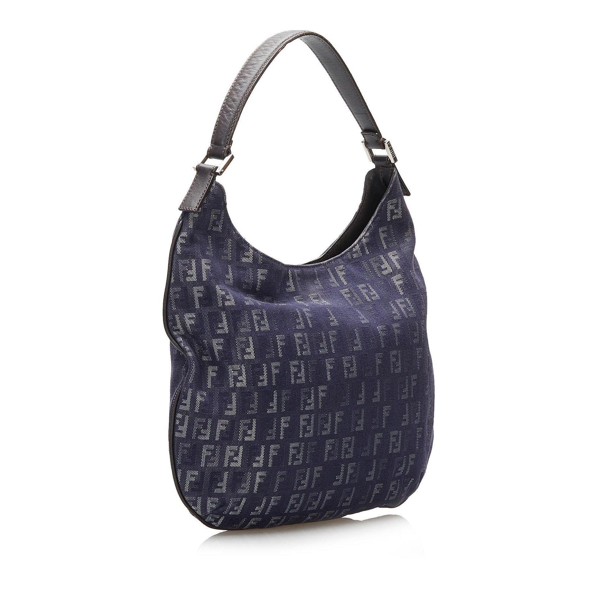 Fendi Zucchino Hobo Shg Shoulder Bag