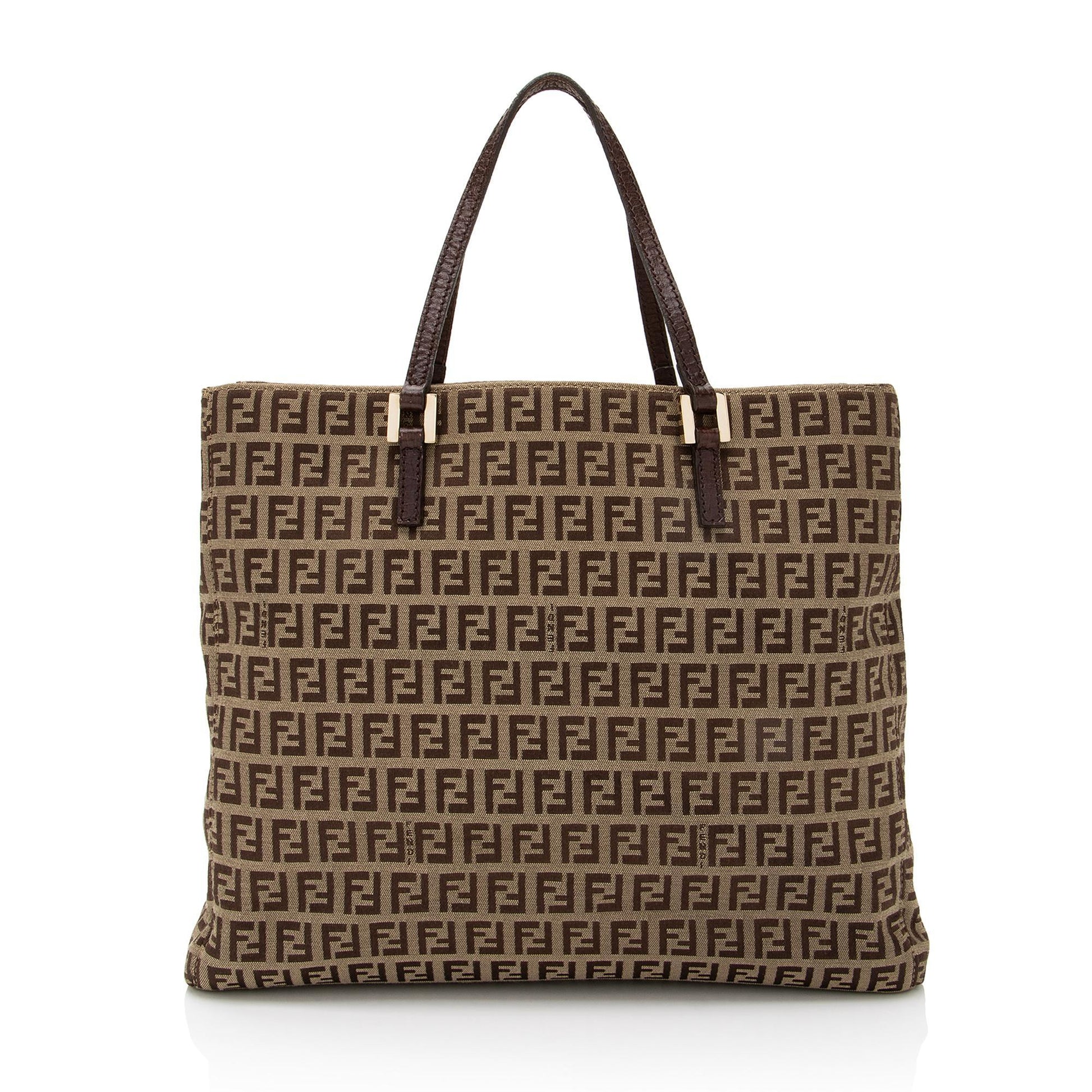 Fendi Zucchino Tote Shf Qdnizz Large Logo Tote Bag