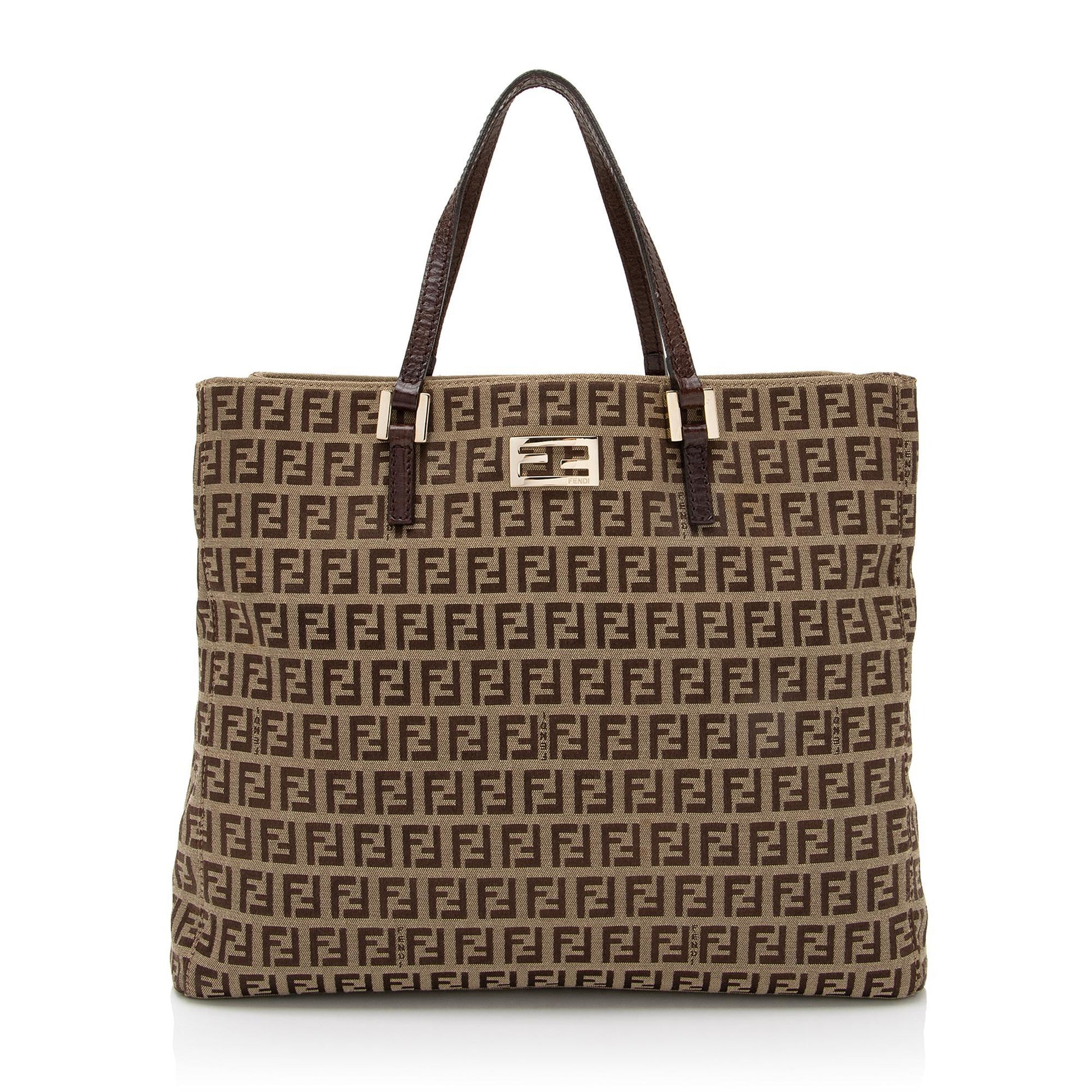 Fendi Zucchino Tote Shf Qdnizz Large Logo Tote Bag