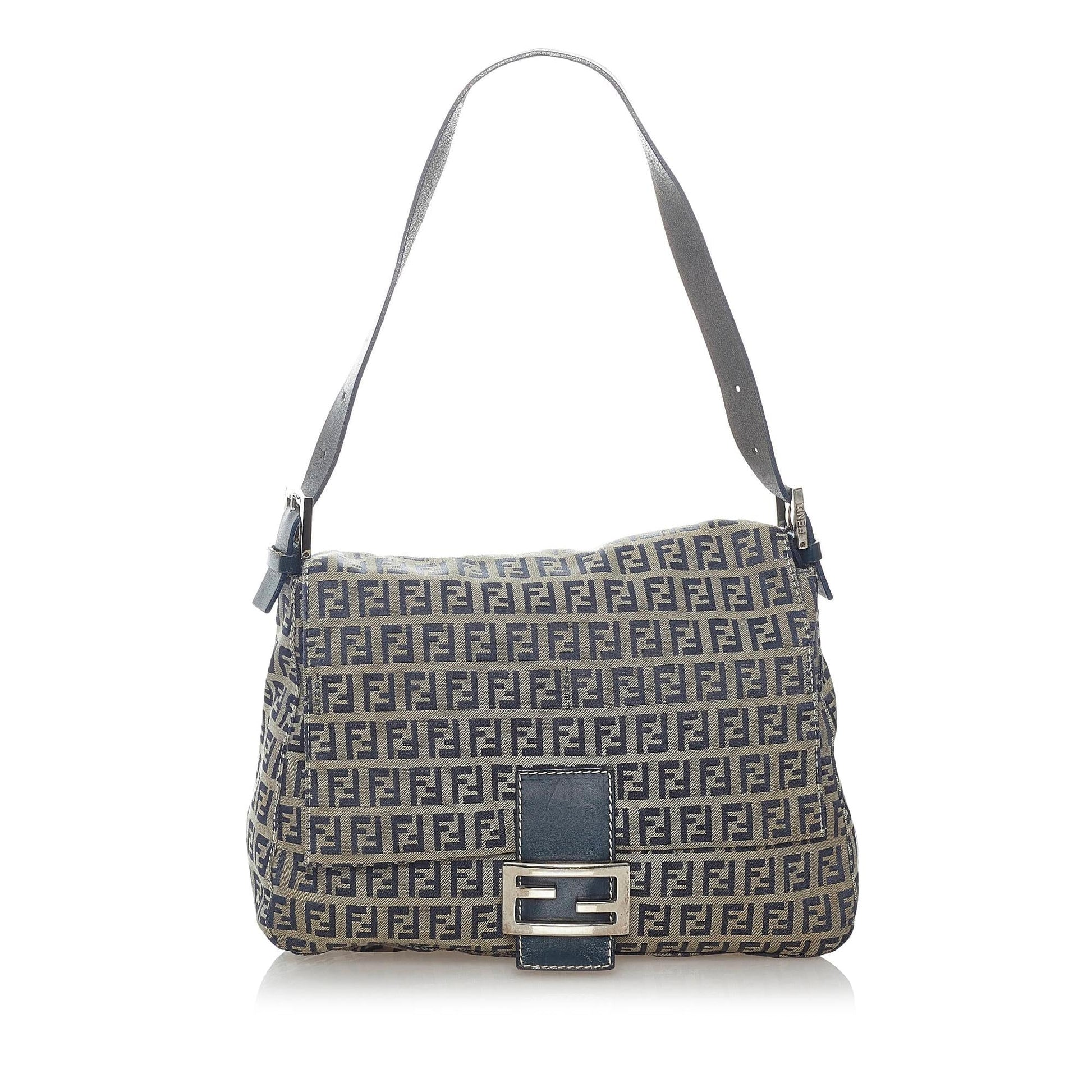 Fendi Zucchino Mamma Forever Shoulder Bag Shg Canvas Bag Shg 32862