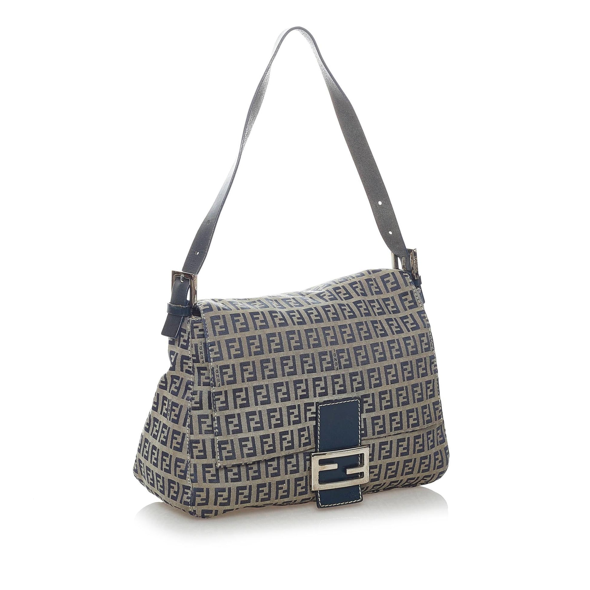 Fendi Zucchino Mamma Forever Shoulder Bag Shg Canvas Bag Shg 32862