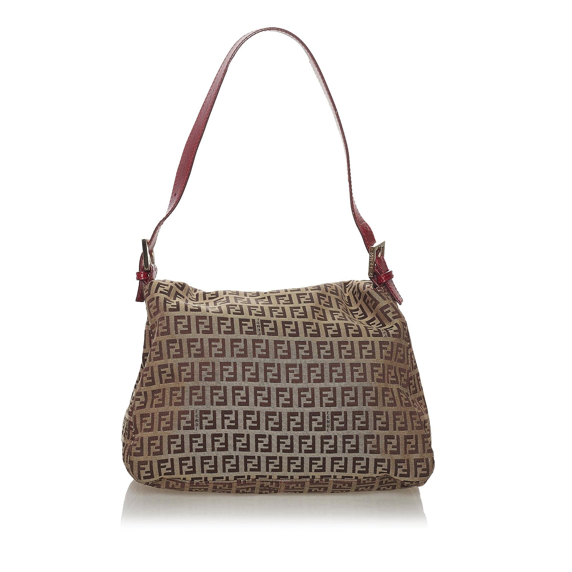 Fendi Zucchino Mamma Forever Shoulder Bag Shg Canvas Bag Shg 33285