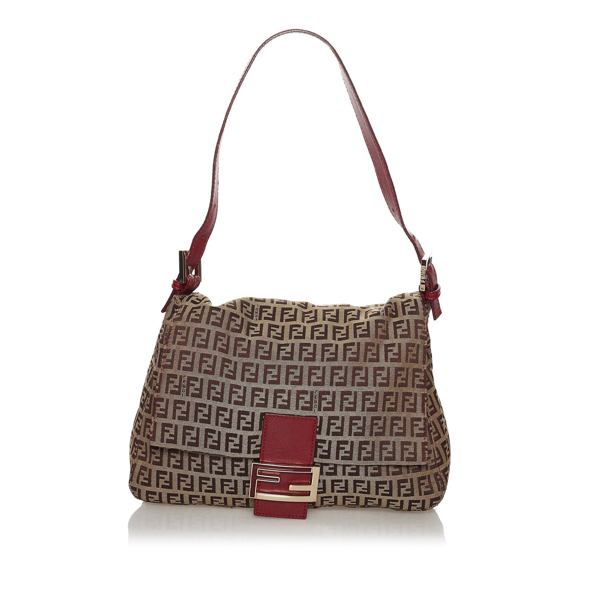 Fendi Zucchino Mamma Forever Shoulder Bag Shg Canvas Bag Shg 33285