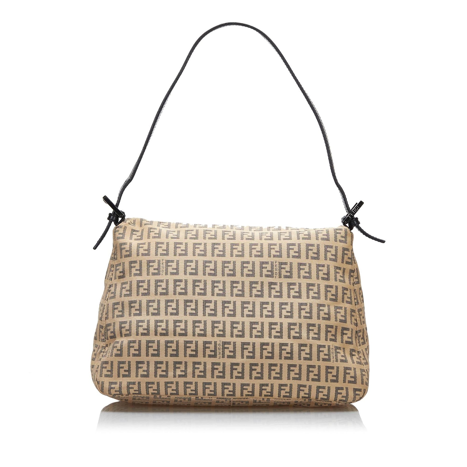 Fendi Zucchino Mamma Forever Shoulder Bag Shg Ncrosm Canvas
