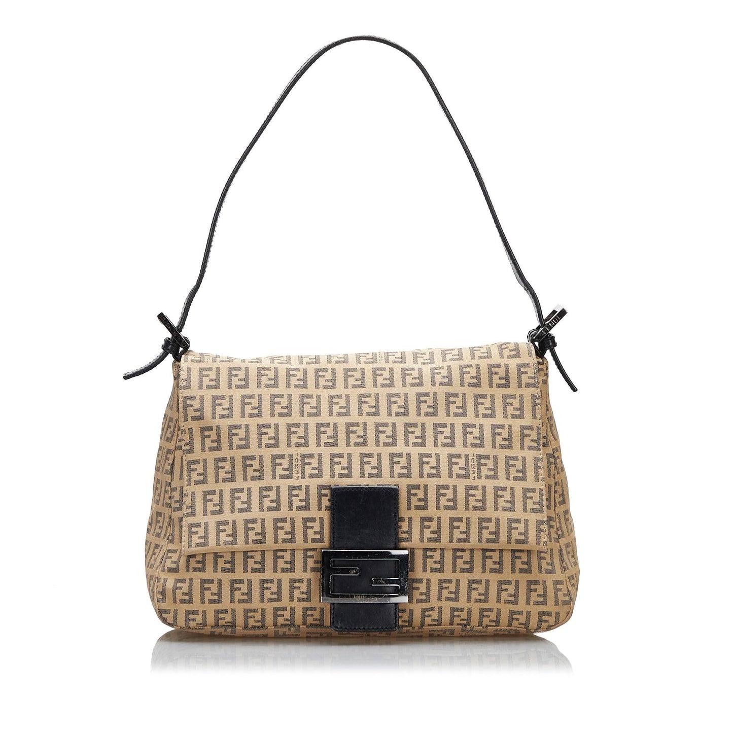 Fendi Zucchino Mamma Forever Shoulder Bag Shg Ncrosm Canvas