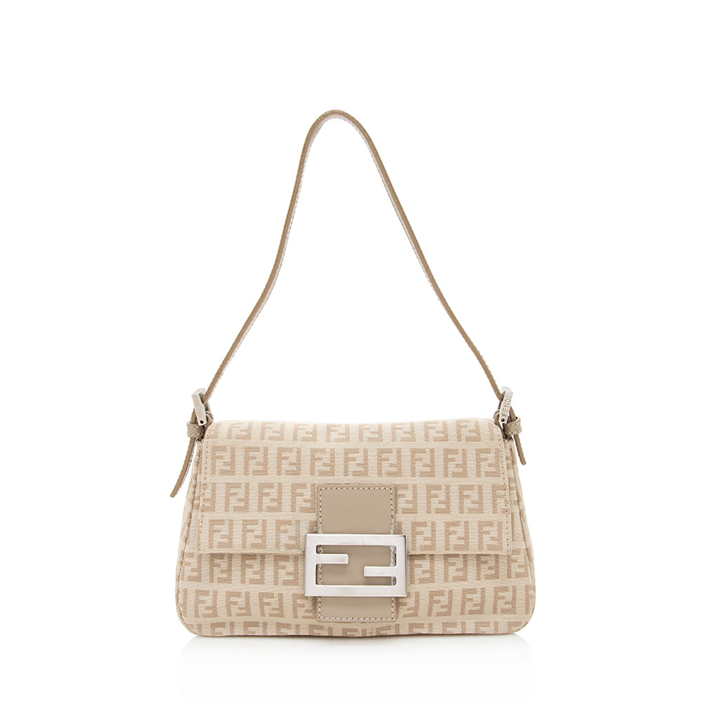 Fendi Zucchino Baguette Bag Final Sale Shf Mini Shoulder Bag