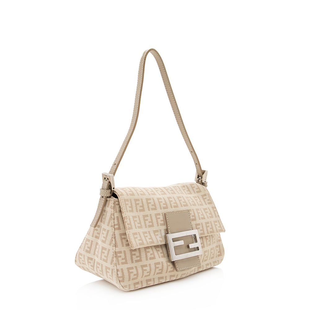 Fendi Zucchino Baguette Bag Final Sale Shf Mini Shoulder Bag