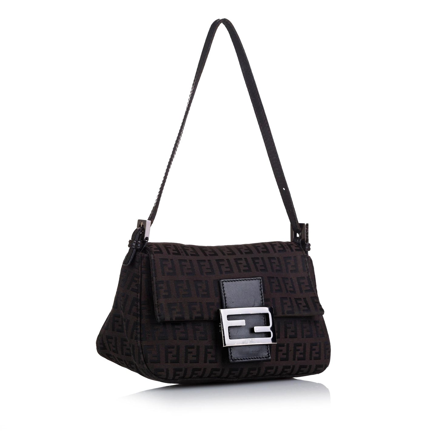 Fendi Zucchino Mamma Baguette Shg Handbag Mini Shoulder Bag