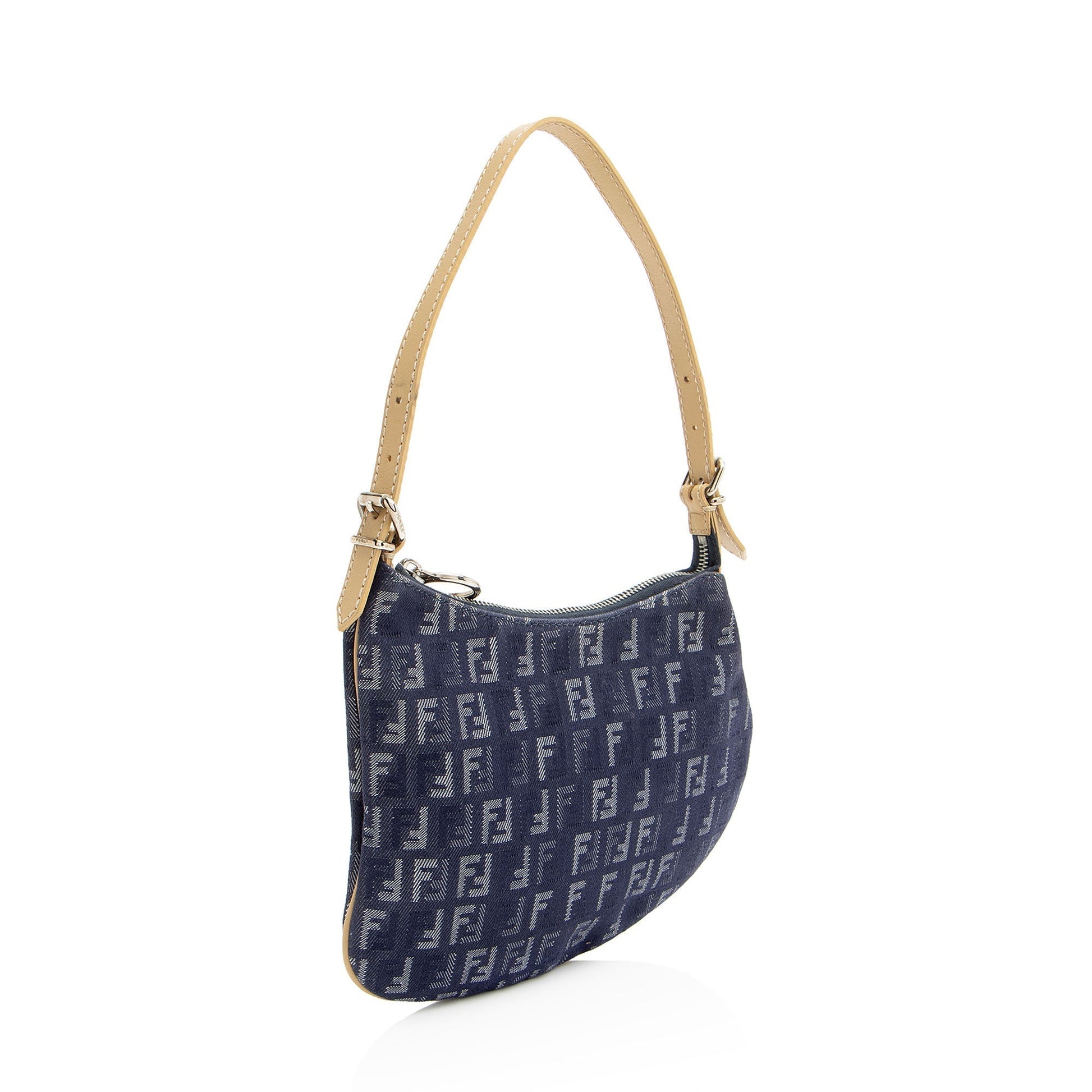 Fendi Zucchino Oyster Shoulder Bag