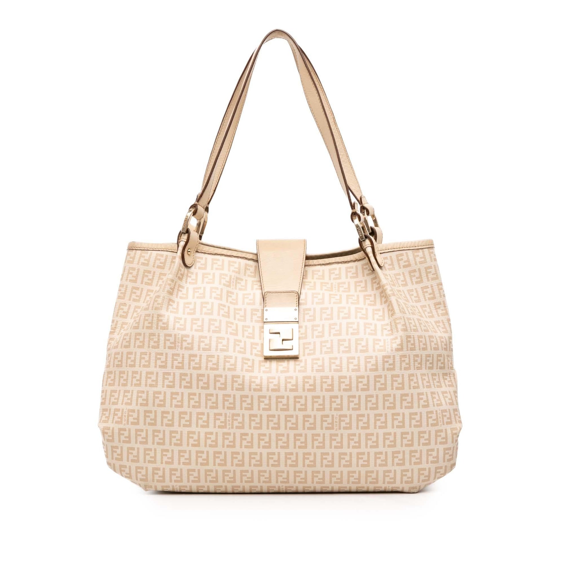 Fendi Zucchino Spalmati Chiusura Tote Tote Bag