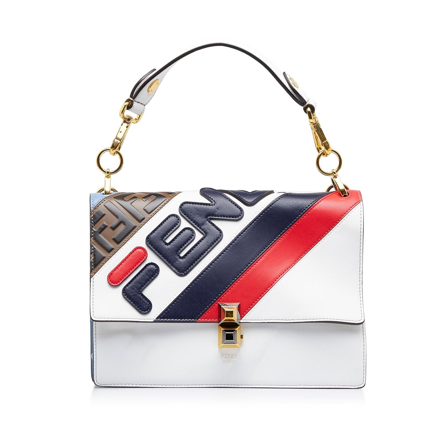 Fendi Fila Kan Mania Satchel Shg Mcsl0P Logo Satchel Bag