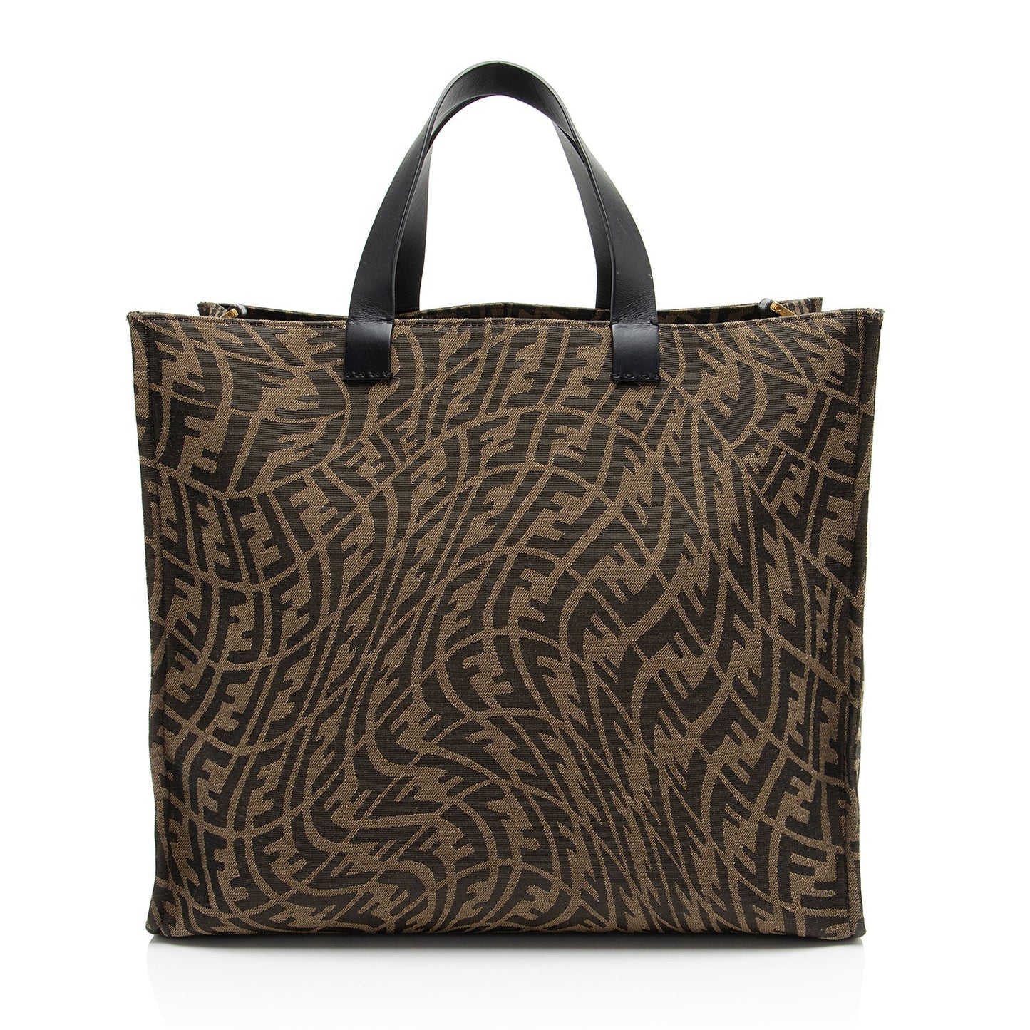 Fendi Sara Coleman Ff Vertigo Shopping Tote Canvas Tote Bag