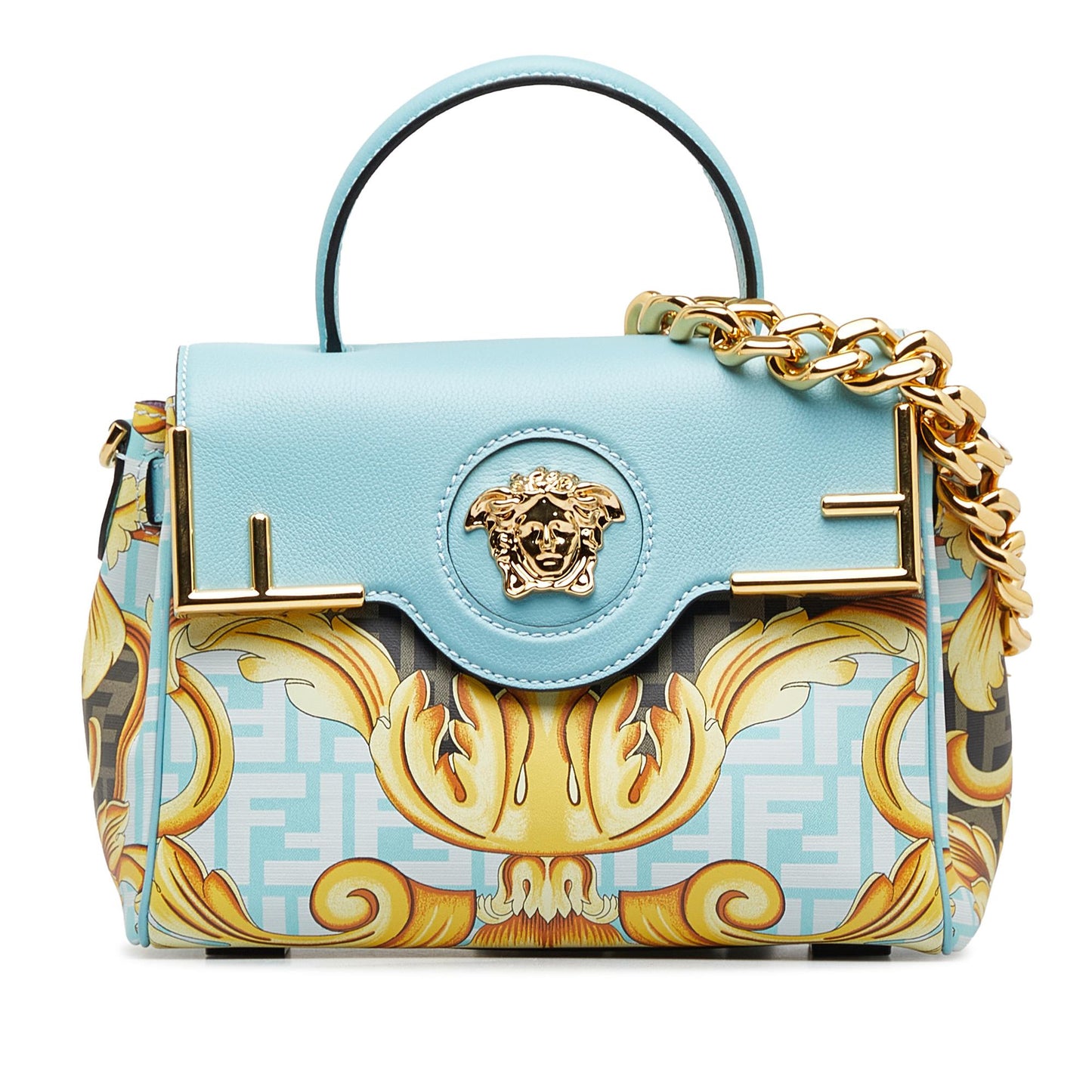 Fendi Versace Fendace La Medusa Satchel Shg Beo89N Satchel Bag