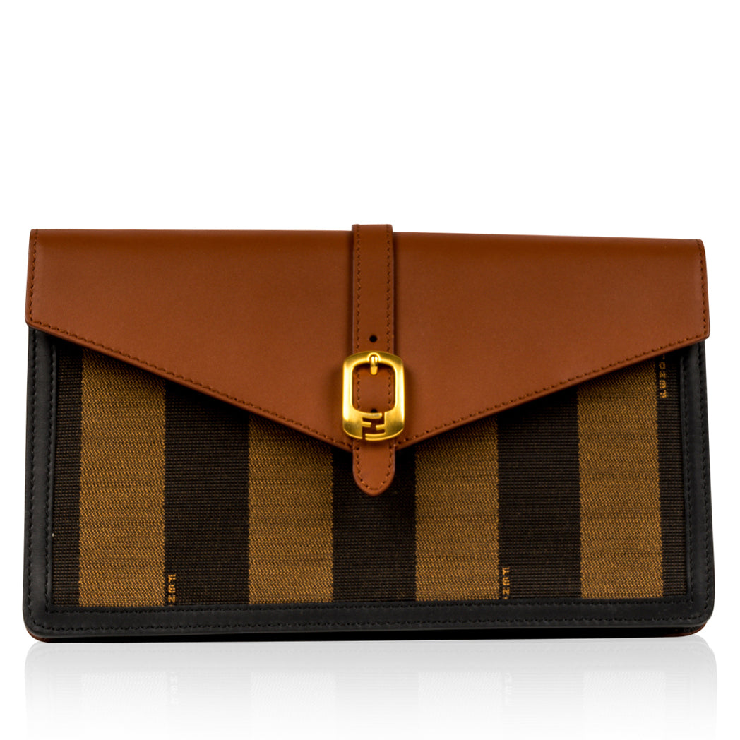 Fendi Pequin Clutch Clutch Bag