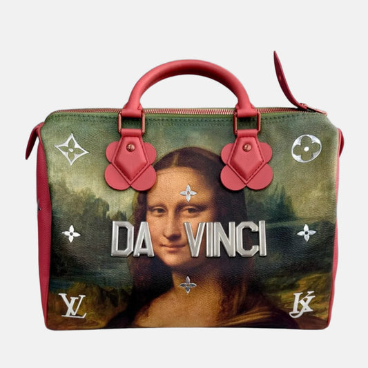 Louis Vuitton x Jeff Koons Speedy 30 Monalisa Handbag