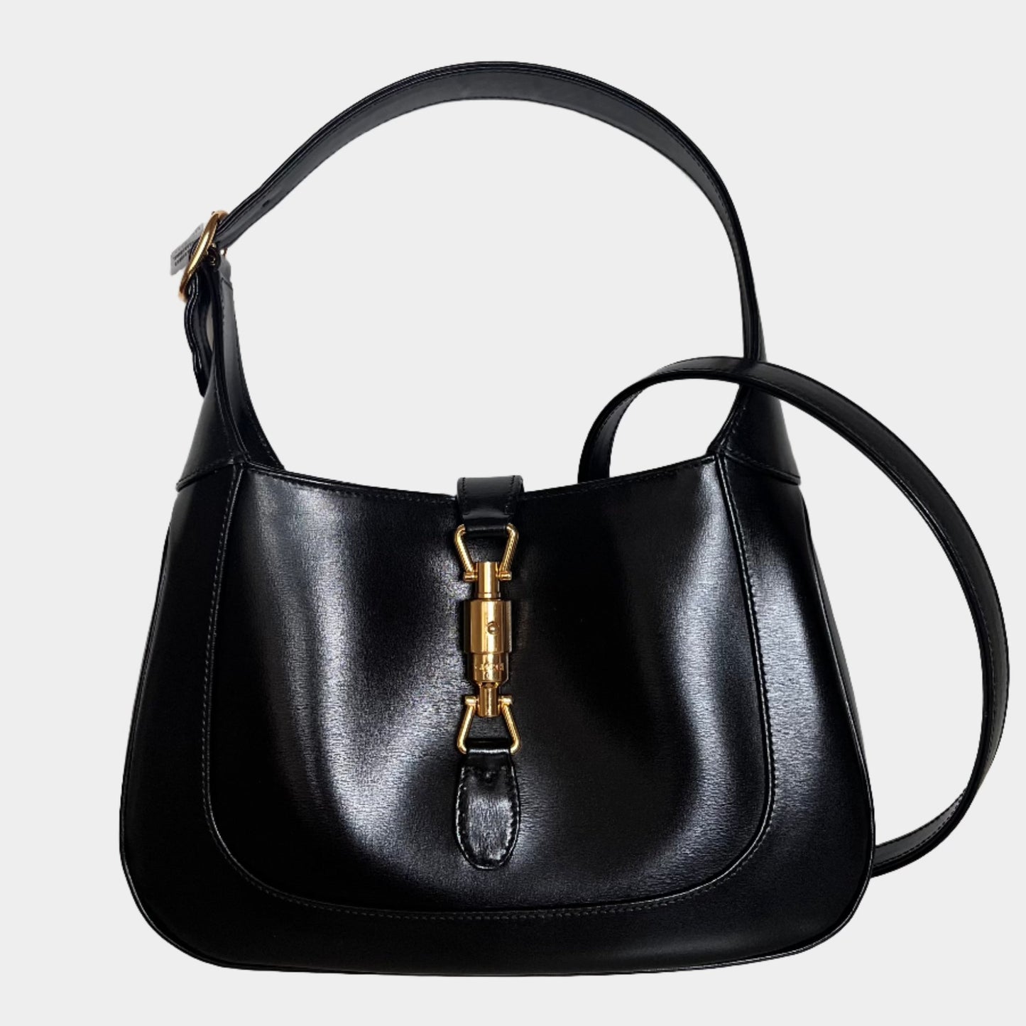 Gucci Jackie Adjustable Strap Leather Black Handbag Strap 6