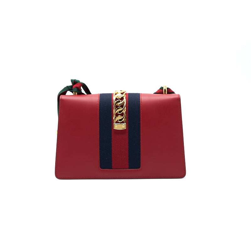 Gucci Sylvie Shoulder Bag Leather