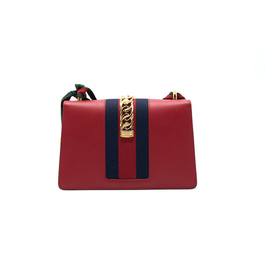 Gucci Sylvie Shoulder Bag Leather
