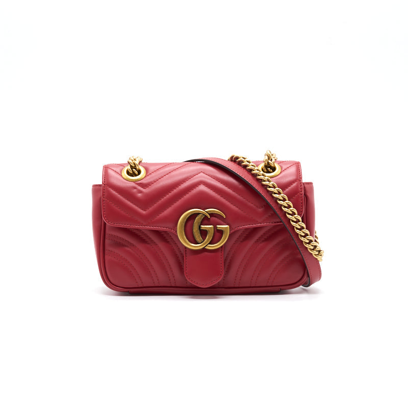 Gucci Marmont Bag Red Mini Travel Bag