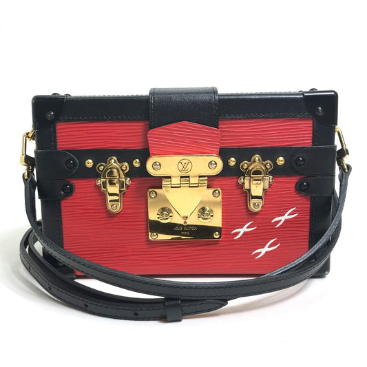 Louis Vuitton M54651 Epi Petite Mar Leather Black Red Shoulder Bag