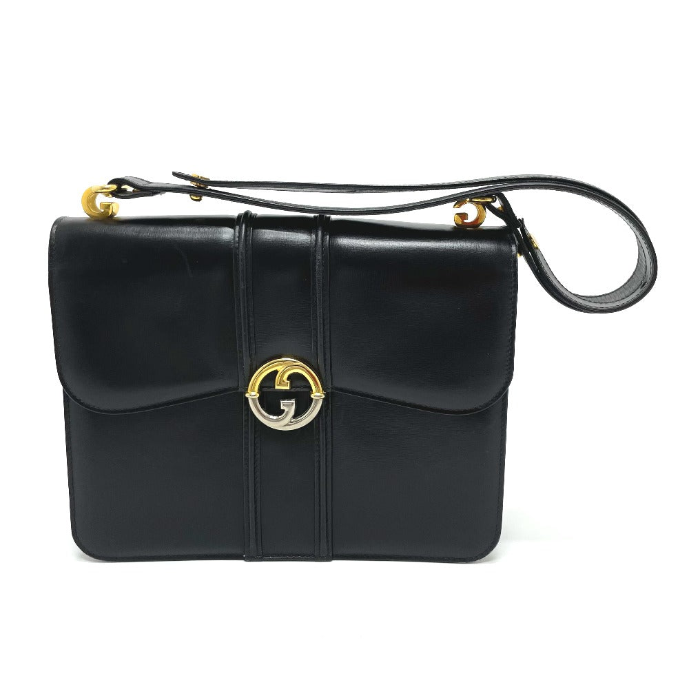 Gucci GGMetal Old Leather Black Shoulder Bag