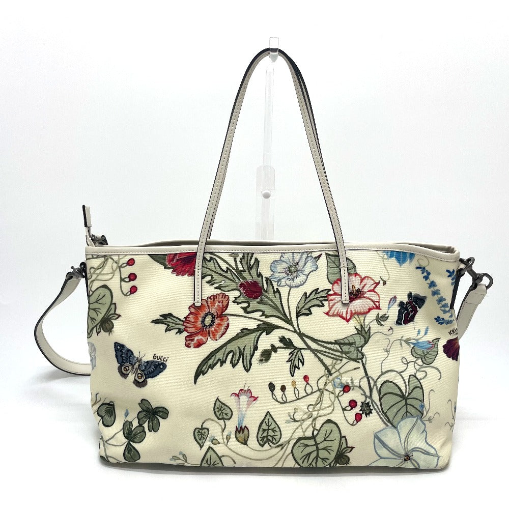 Gucci PVC Ivoryx 2WAY Flora floral Leather Multicolor Shoulder Bag