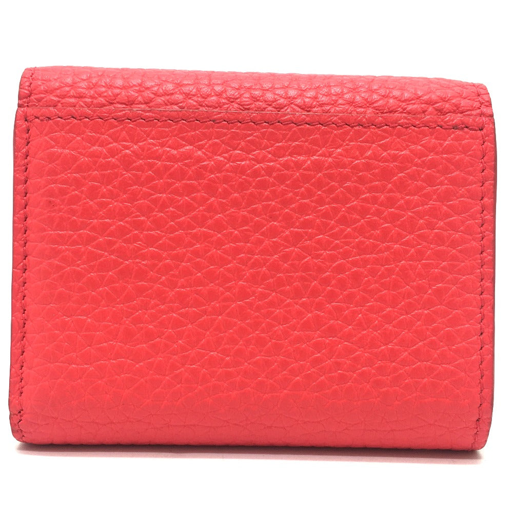 Louis Vuitton Trifold M69069 Taurillon Clemence Japan Leather Red Wallet Case