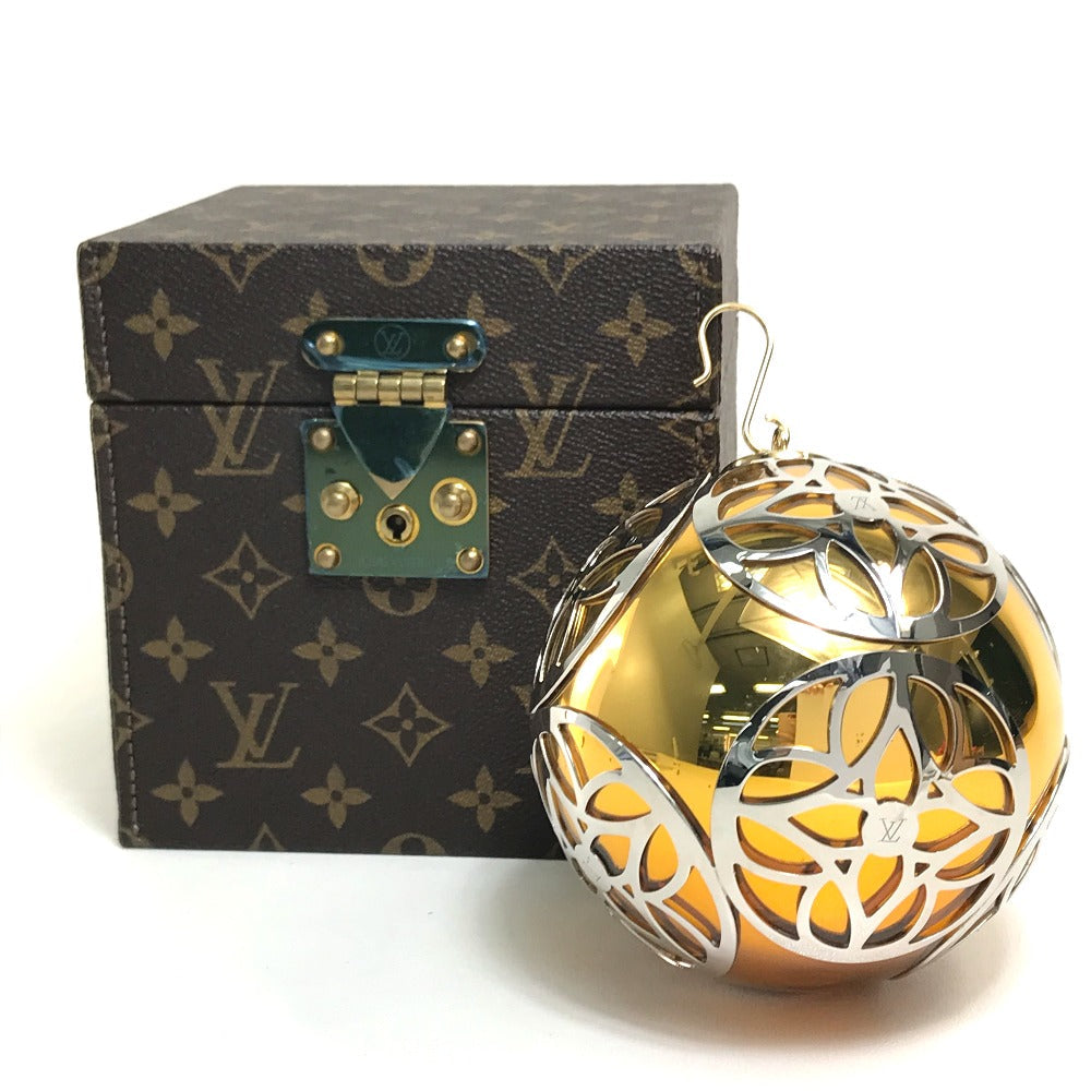 Louis Vuitton object M47005 x ornament Monogram Canvas Gold Silver Handbag