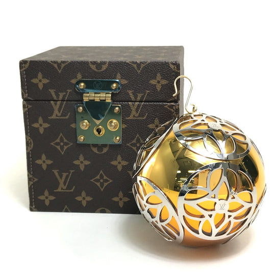 Louis Vuitton object M47005 x ornament Monogram Canvas Gold Silver Handbag