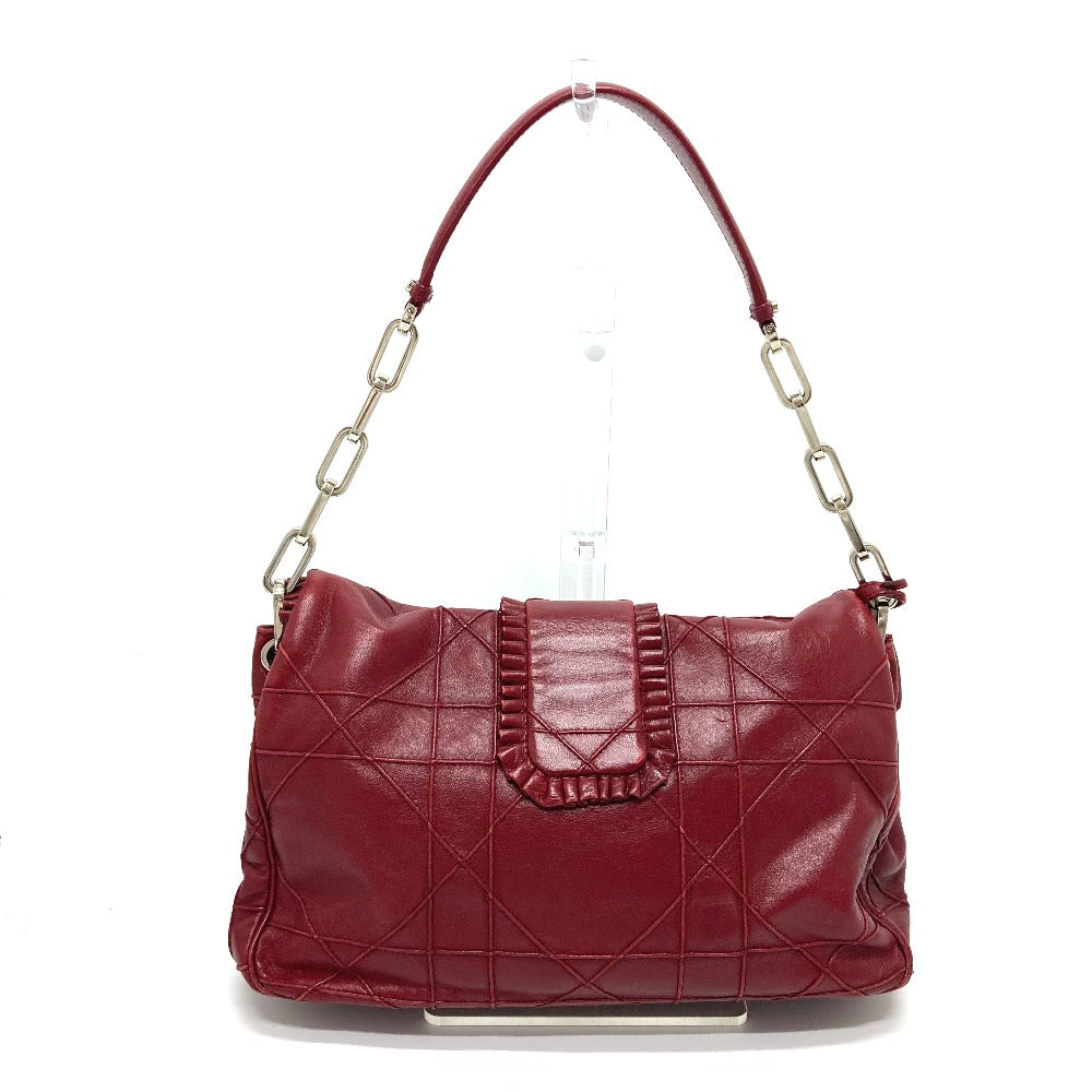 Dior Christian Shoulder Bag Ma Miss New Rock Leather Red