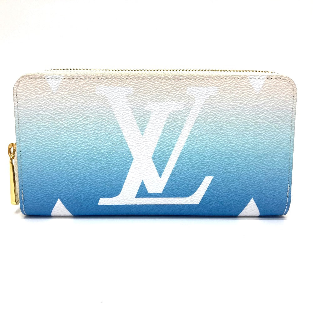 Louis Vuitton Long Purse M80360 Giant By Monogram Canvas Blue Wallet Case