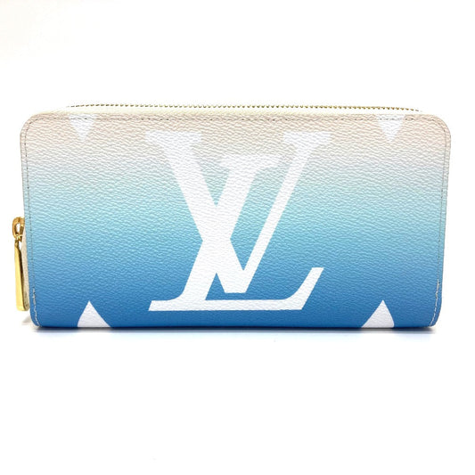 Louis Vuitton Long Purse M80360 Giant By Monogram Canvas Blue Wallet Case