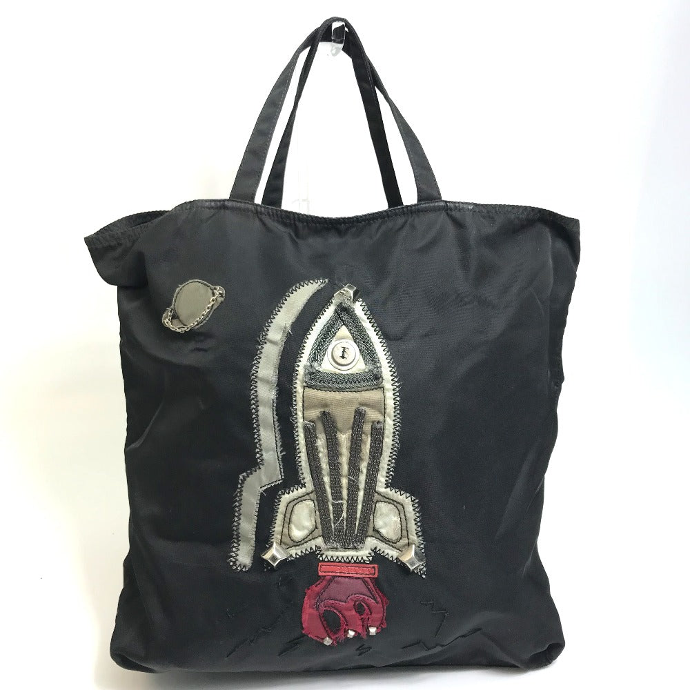 Tote Bag Rocket Nylon Black