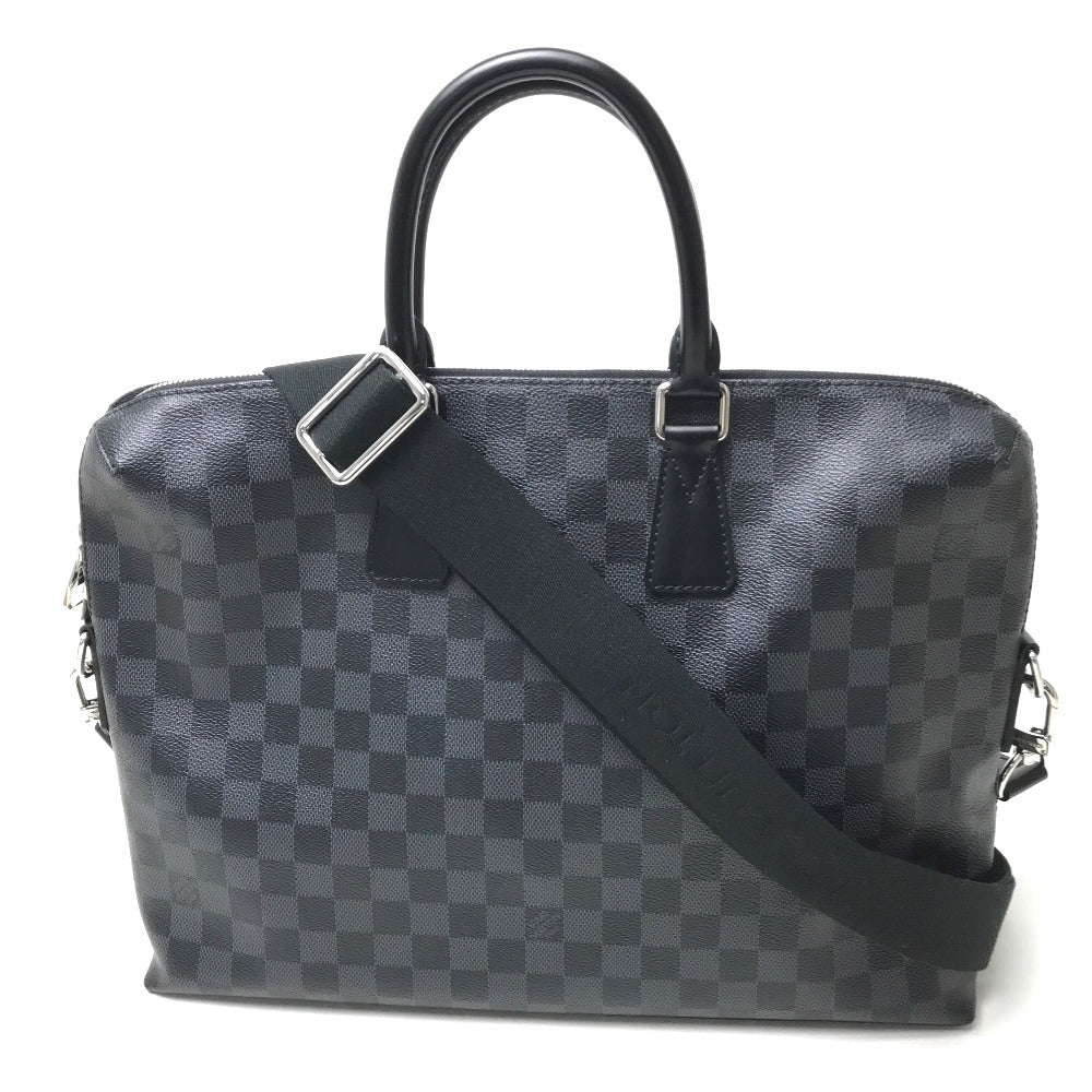 Louis Vuitton Business N48224 Damier Grafitto Damier Canvas Black Handbag