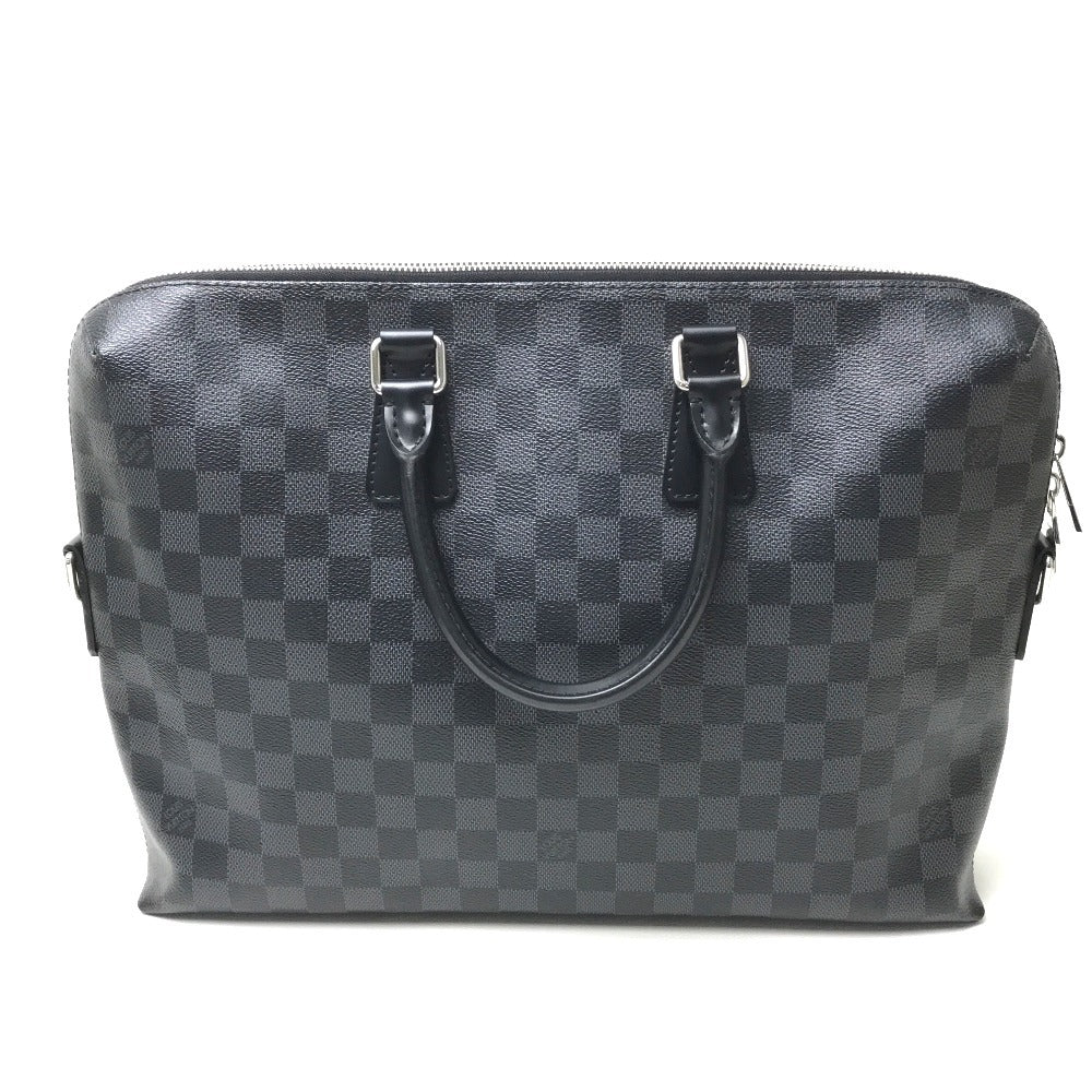 Louis Vuitton Business N48224 Damier Grafitto Damier Canvas Black Handbag