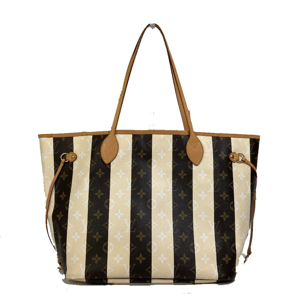Louis Vuitton M40560 Layul Neverfull MM Monogram Canvas Brown Beige Tote Bag